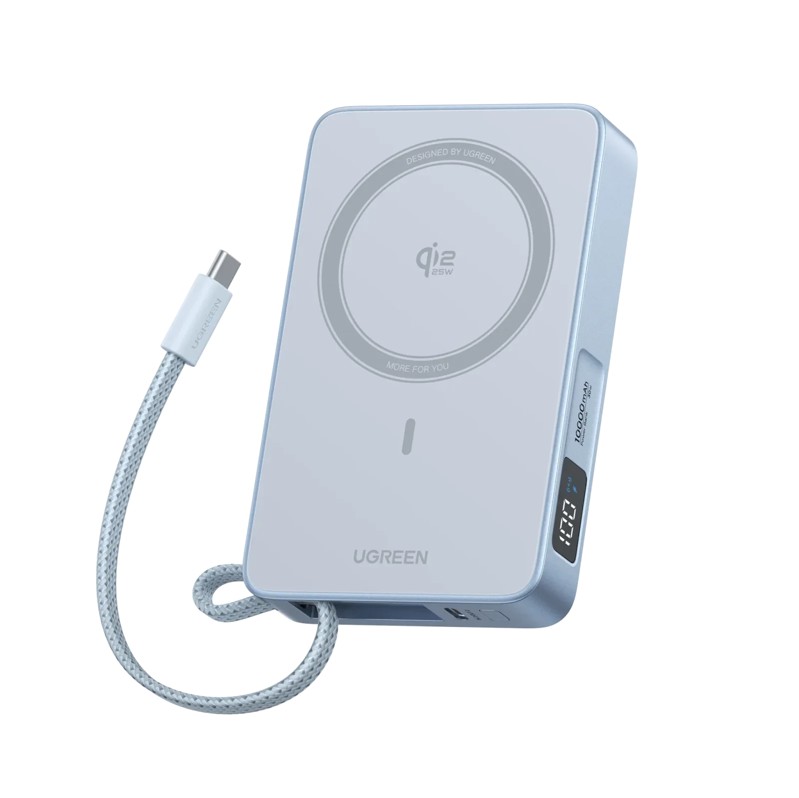 UGREEN MagFlow Magnetic Wireless Power Bank 10000mAh Qi2 25W