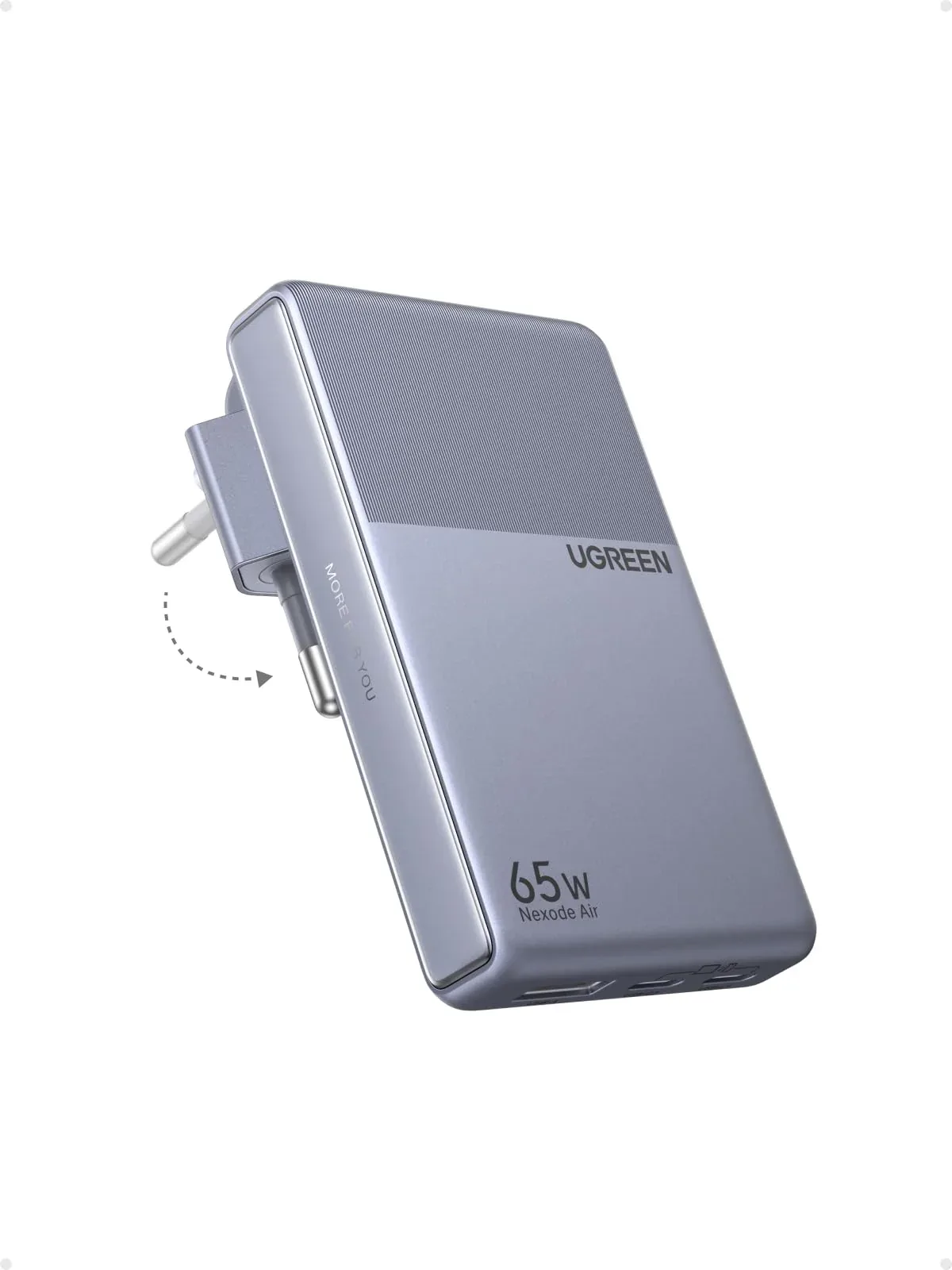 UGREEN Nexode Air Slim Charger (65W, 3-Port, Foldable Plug)