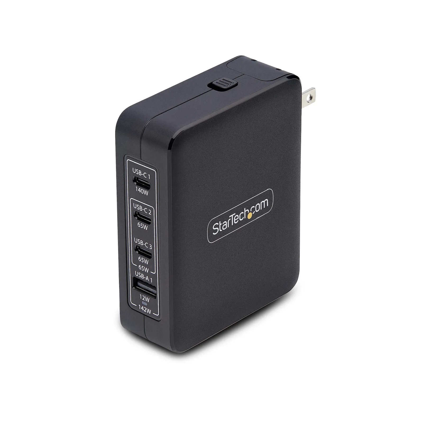 StarTech.com 140W USB-C Wall Charger, 3x USB-C/1x USB-A, PD 3.1 GaN Power Adapter for MacBook, Dell XPS/Inspiron/Precision