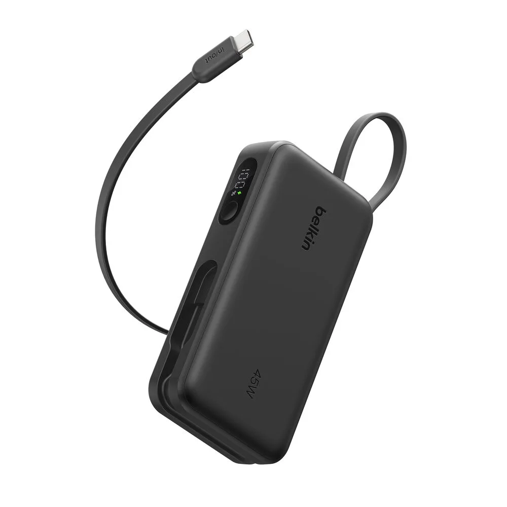 Belkin Power Bank 10K with Integrated Cable and Display