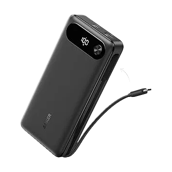 Anker Power Bank (20K, 87W, Built-In USB-C Cable)